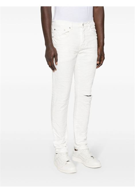 White P001 skinny jeans - men PURPLE | P001JMWH224