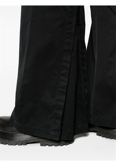 Black high-waist wide-leg trousers - women R13 | R13WR245R319B