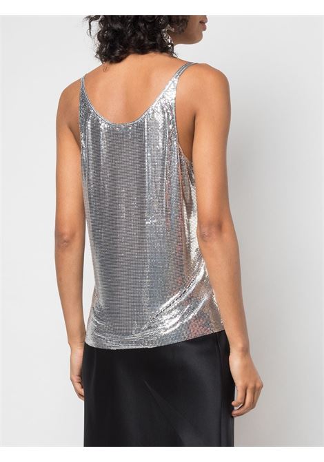 Silver metallic mesh tank ? women  RABANNE | 19EITO039MH0060P040