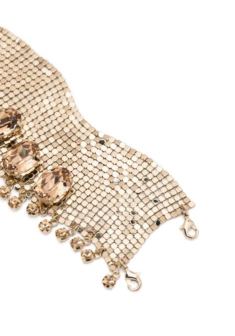Choker in maglia mettalica con cristalli in oro Rabanne - donna RABANNE | 23ABB0288MET074P710