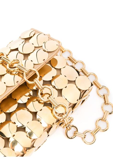 Borsa button baguette in oro di Rabanne - donna RABANNE | 23HSS0398MET531P710