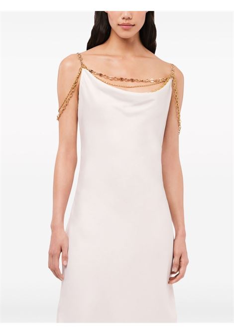 White chain-straps midi dress - women RABANNE | 24ECRO814PO0336P103