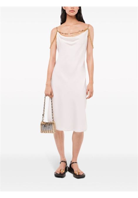 White chain-straps midi dress - women RABANNE | 24ECRO814PO0336P103