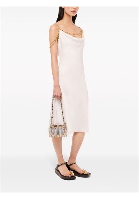 White chain-straps midi dress - women RABANNE | 24ECRO814PO0336P103