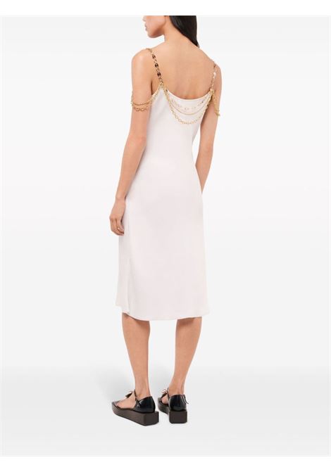 White chain-straps midi dress - women RABANNE | 24ECRO814PO0336P103