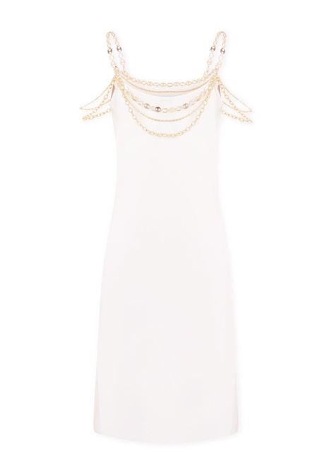 White chain-straps midi dress - women RABANNE | 24ECRO814PO0336P103