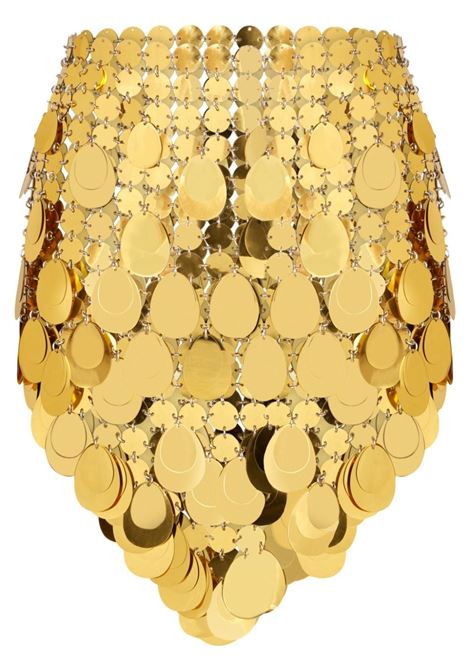 Gold Gold Sparkle Assembly mini skirt Rabanne - women RABANNE | 24FIJU546PS0202P710