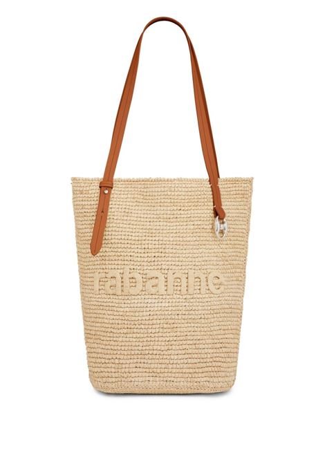 Beige cabas woven shoulder bag  Rabanne - women RABANNE | Shoulder bags | 24PSS0438NAT016P253