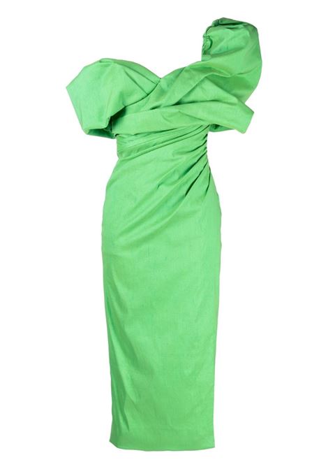 Green Gia ruched midi dress Rachel gilbert - women RACHEL GILBERT | Dresses | 24PTRG61671GRN