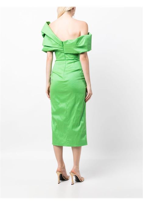 Green Gia ruched midi dress Rachel gilbert - women RACHEL GILBERT | 24PTRG61671GRN