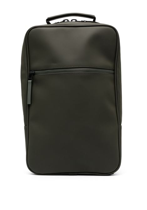 Green two-way zip-fastening backpack Rains - unisex RAINS | RA12310GRE