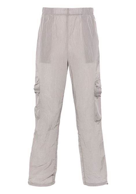 Grey Kano crinkled shell trousers - unisex RAINS | Trousers | RA19200FLI
