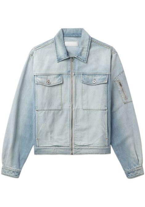 Light blue zip-up denim jacket - men  RANDOM IDENTITIES | RAN03J0011