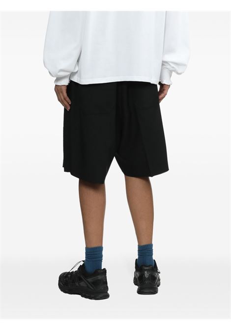 Black pressed-crease shorts - men RANDOM IDENTITIES | RAN03P0041