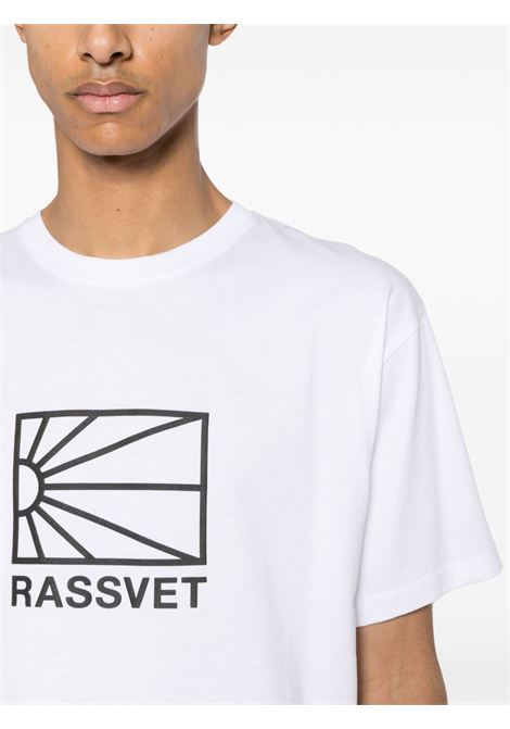 White Paccbet logo-print T-shirt - men RASSVET | PACC14T0024