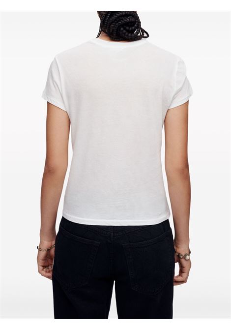 T-shirt Hanes in bianco - donna RE/DONE | 38002WSLIMTEWHT
