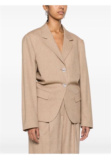 Blazer doppiopetto con design bicolore in beige - donna REMAIN | 5011172512171038