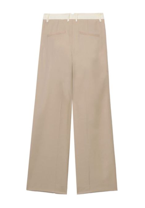 Pantaloni sartoriali a gamba ampia in beige - donna REMAIN | 5013242764151116