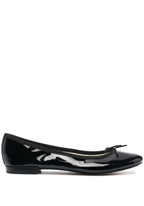 Black glossy flat ballerina shoes - women REPETTO | V086V410