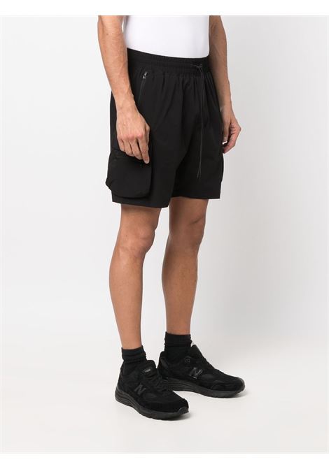 Black above-knee length bermuda shorts - men REPRESENT | M0904801