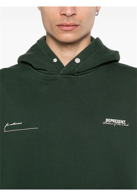 Green Patron of the club sweatshirt - men REPRESENT | MLM4270386