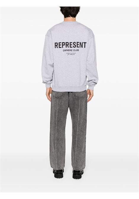 Grey logo-print sweatshirt - men REPRESENT | OCM410302