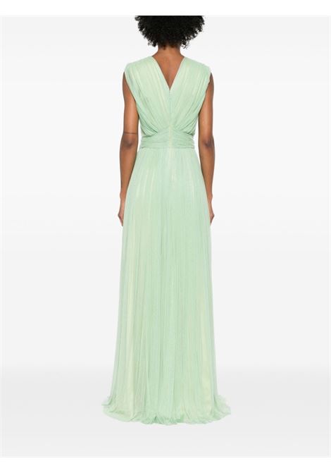 Green Leila tulle-overlay dress RHEA COSTA - women RHEA COSTA | 23239DPSTCCH