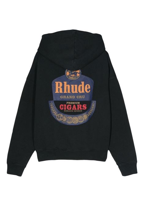 Black logo-print sweatshirt - men RHUDE | RHPS24HO020120610
