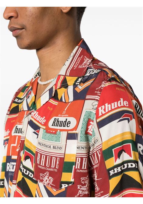 Camicia con stampa in multicolore - uomo RHUDE | RHPS24SR041740362