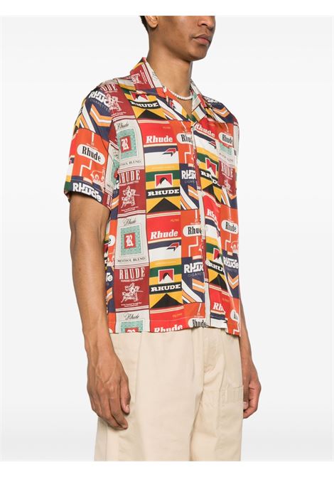 Camicia con stampa in multicolore - uomo RHUDE | RHPS24SR041740362