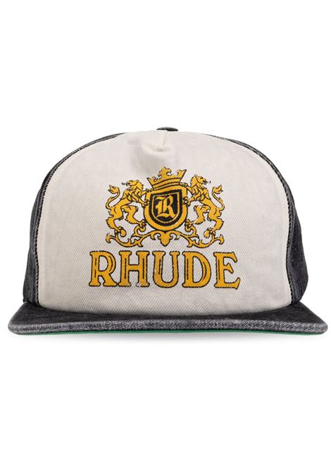 Black and white Cresta denim hat - men RHUDE | RHSS24HA110122732273