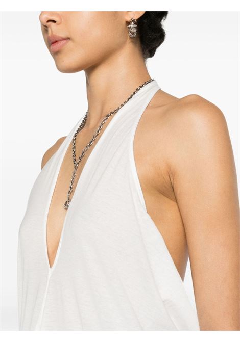 Top con scollo all'americana in bianco - donna RICK OWENS DRKSHDW | DS01D1116BH11