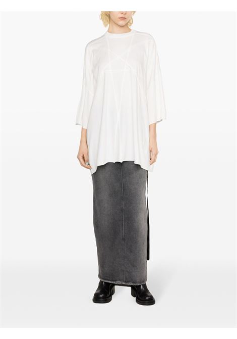 T-shirt oversize in bianco - donna RICK OWENS DRKSHDW | DS01D1209RNET111