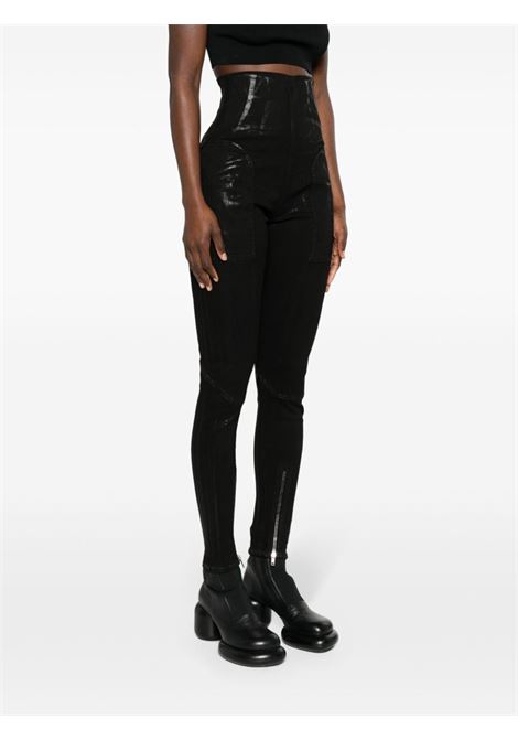 Black high-rise skinny jeans - women RICK OWENS DRKSHDW | DS01D1320SBF09