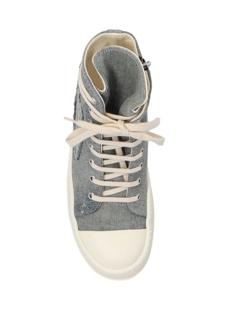 Blue ripped-detail lace-up sneakers - women RICK OWENS DRKSHDW | DS01D1800DKYSH4611