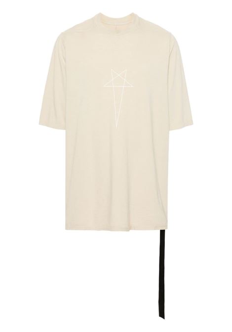 T-shirt Jumbo in bianco - uomo RICK OWENS DRKSHDW | DU01D1274RNEP30811