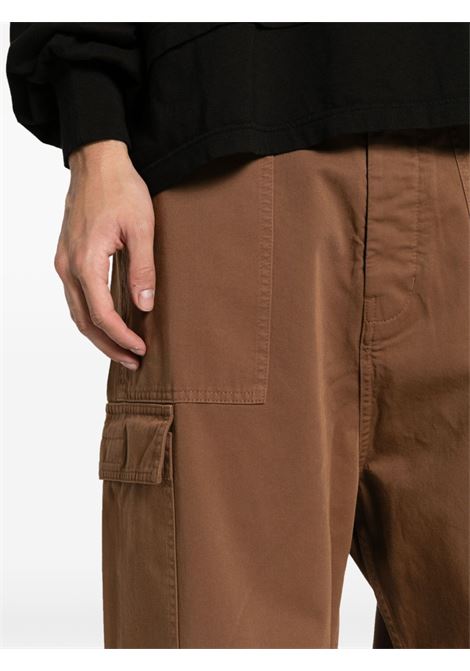 Pantaloni cargo con vita media in marrone - uomo RICK OWENS DRKSHDW | DU01D1354TW44