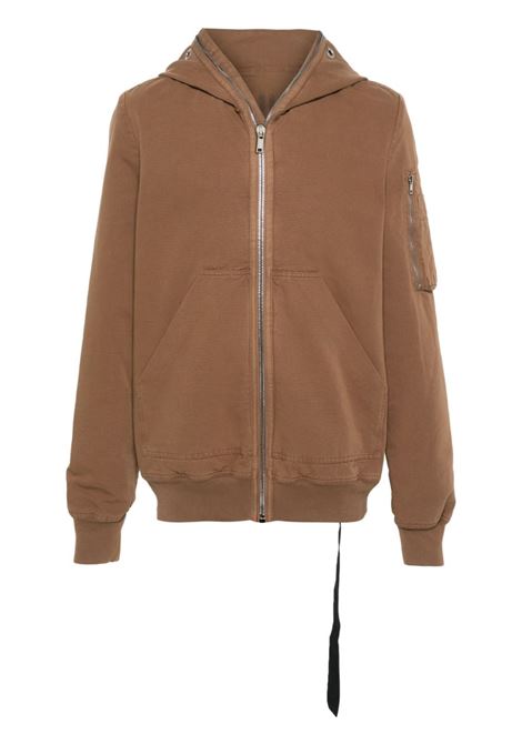 Brown Gimp hooded jacket - men RICK OWENS DRKSHDW | Outerwear | DU01D1772CB44