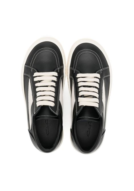 Black two-tone lace-up sneakers - kids RICK OWENS KIDS | BG01D4891LCOLVS911