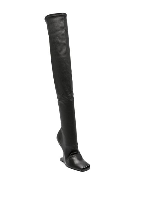 Black Cantilever 120mm boots Rick owens lilies- women  RICK OWENS LILIES | LI01D6801LS09