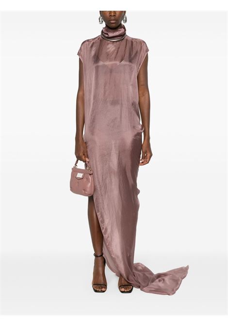 Dusty pink Edfu T asymmetric dress - women RICK OWENS | RO01D2595SH63