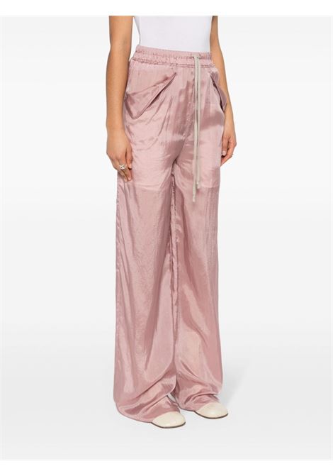 Dusty pink straight-leg palazzo trousers - women RICK OWENS | RP01D2312J63