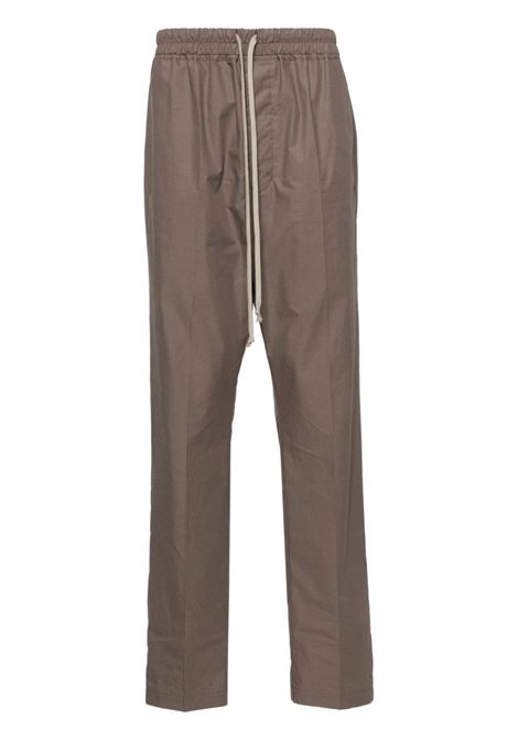 Grey mid-rise tapered trousers - men 