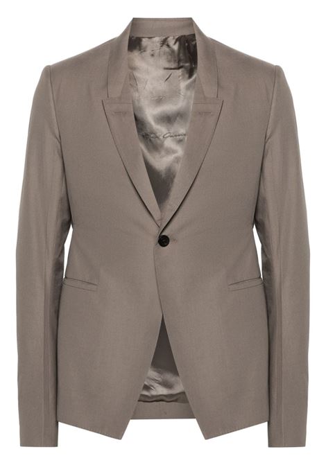 Grey single-breasted blazer - men