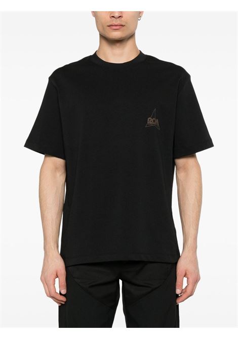 T-shirt con stampa in nero - donna ROA | RBMW086FA63BLK0001