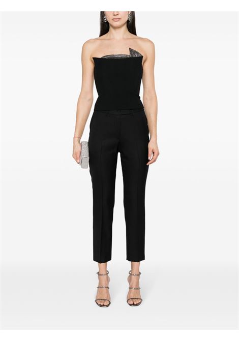 Top con strass in nero - donna ROLAND MOURET | RMRS24002TB