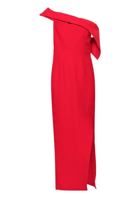 Red off-shoulder gown - women ROLAND MOURET | RMRS24010XR