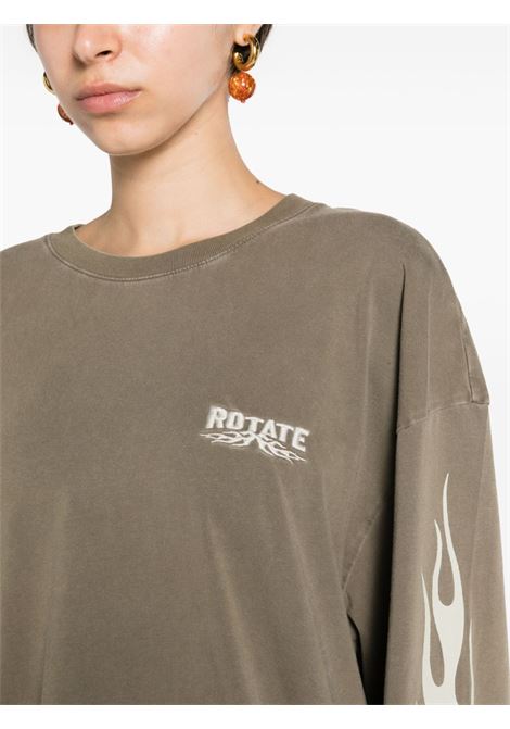 T-shirt Enzyme in verde - donna ROTATE SUNDAY | 7003552861190403