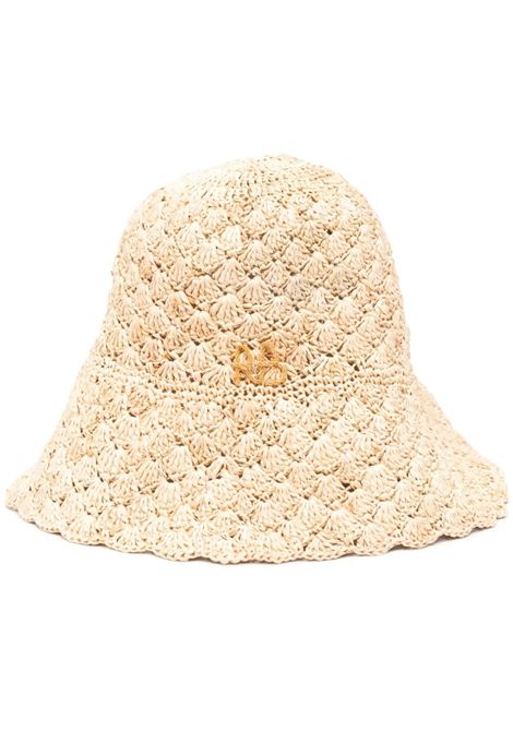 Cappello bucket intrecciato in beige - donna RUSLAN BAGINSKIY | BCT036STRKNMRB2036