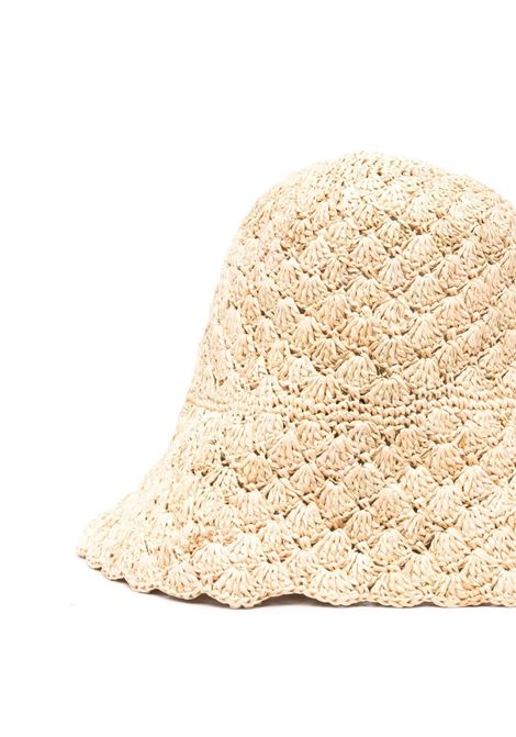 Cappello bucket intrecciato in beige - donna RUSLAN BAGINSKIY | BCT036STRKNMRB2036